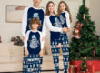 European style Christmas family pajamas supplier holiday sets