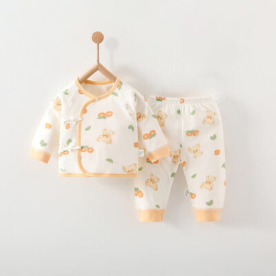 Cute cotton baby toddler pajamas spring autumn winter factory