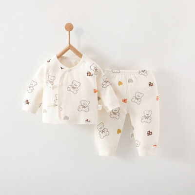 Cute cotton baby toddler pajamas spring autumn winter factory