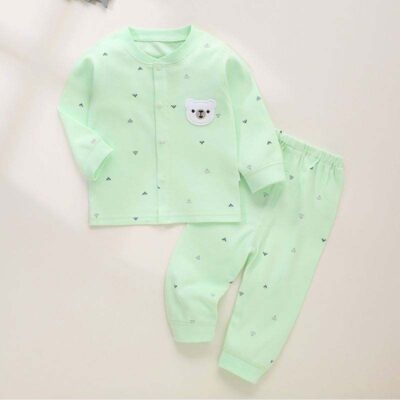 Soft cotton baby and toddler pajamas homewear set