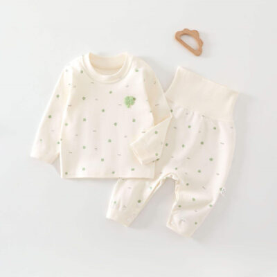 Cotton spring autumn two-piece baby toddler pajamas set