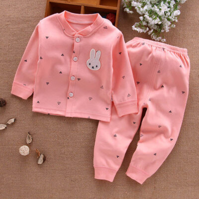 Soft cotton baby and toddler pajamas homewear set