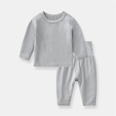 Cotton spring autumn baby toddler pajamas set for boys and girls
