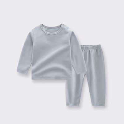 Cotton spring autumn baby toddler pajamas set for boys and girls