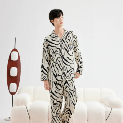 Couple cotton pajamas manufacturer autumn winter set