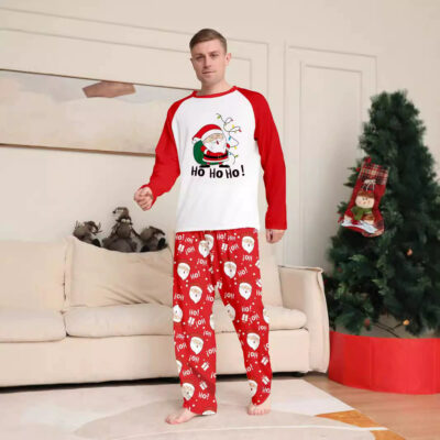 Custom Christmas family pajamas matching holiday sets