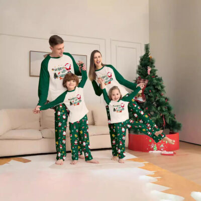 Elegant Christmas family pajamas bulk holiday sets