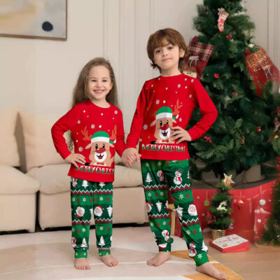 Elegant Christmas family pajamas bulk holiday sets
