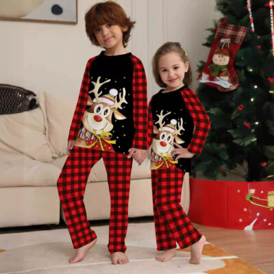 Elegant Christmas family pajamas bulk holiday sets