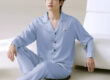 Satin pajamas bulk spring autumn long sleeve cardigan set