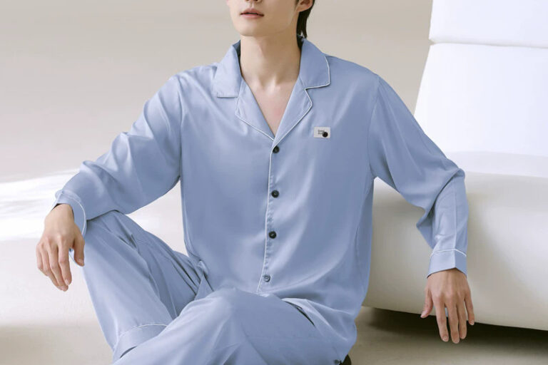 Satin pajamas bulk spring autumn long sleeve cardigan set