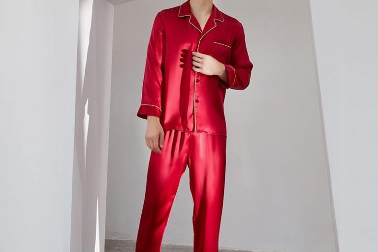 Spring autumn men’s silk pajamas supplier collection