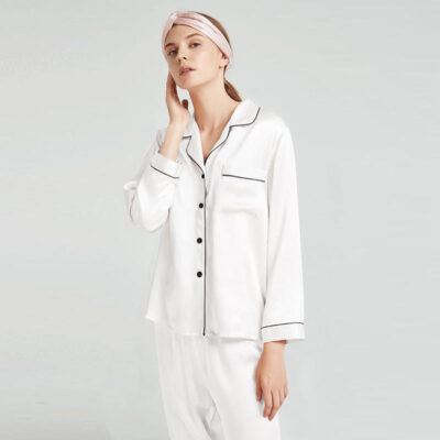 Women’s silk pajamas wholesale long sleeve pants set
