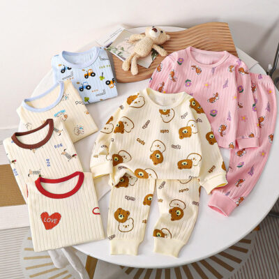 Cotton spring autumn baby toddler pajamas new homewear