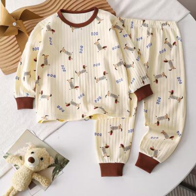 Cotton spring autumn baby toddler pajamas new homewear