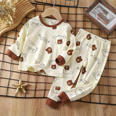 Cotton spring autumn baby toddler pajamas new homewear