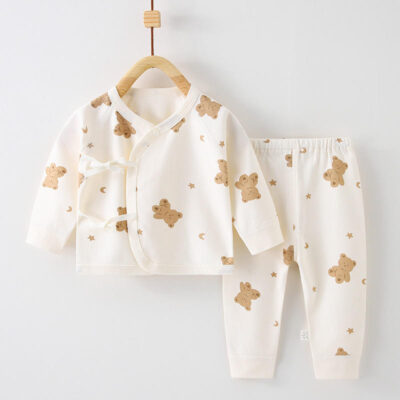 Organic cotton baby toddler pajamas eco-friendly set