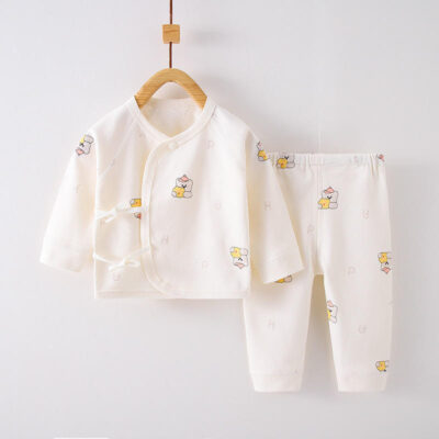 Organic cotton baby toddler pajamas eco-friendly set