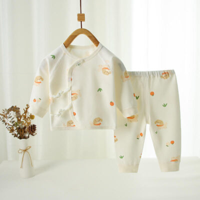 Organic cotton baby toddler pajamas eco-friendly set