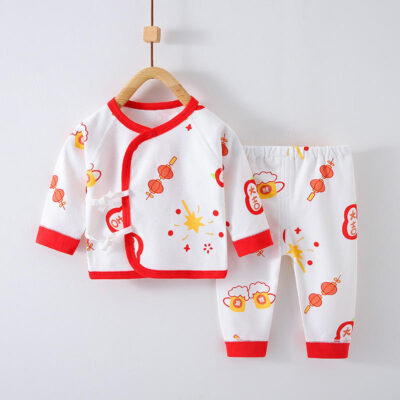Organic cotton baby toddler pajamas eco-friendly set