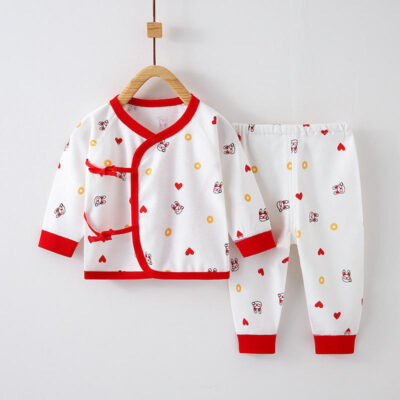 Organic cotton baby toddler pajamas eco-friendly set