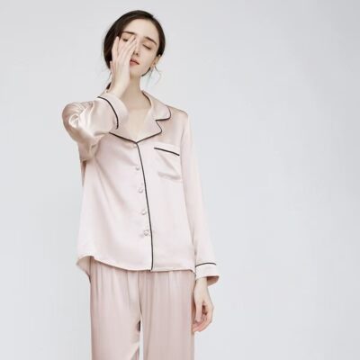 Women’s silk pajamas wholesale spring autumn luxury set