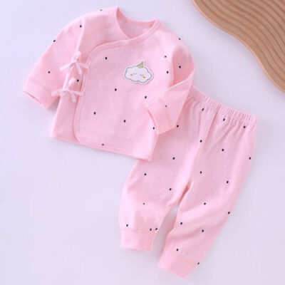 Trendy spring autumn baby and toddler pajamas wholesale set