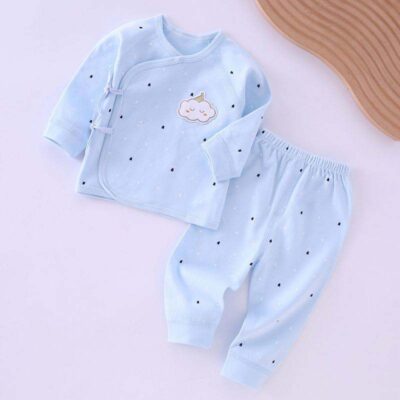 Trendy spring autumn baby and toddler pajamas wholesale set
