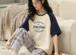 Women’s cotton pajamas bulk summer short sleeve set