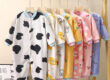 Thick flannel long-sleeve warm baby and toddler pajamas set