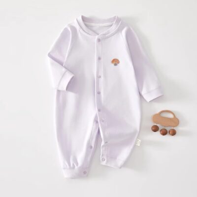 Cotton cartoon double-breasted long-sleeve baby toddler pajamas