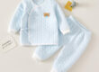 Soft cotton long-sleeve baby and toddler pajama set
