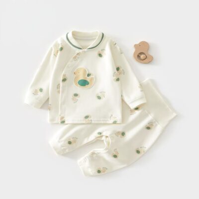 Soft breathable cotton baby toddler pajamas set