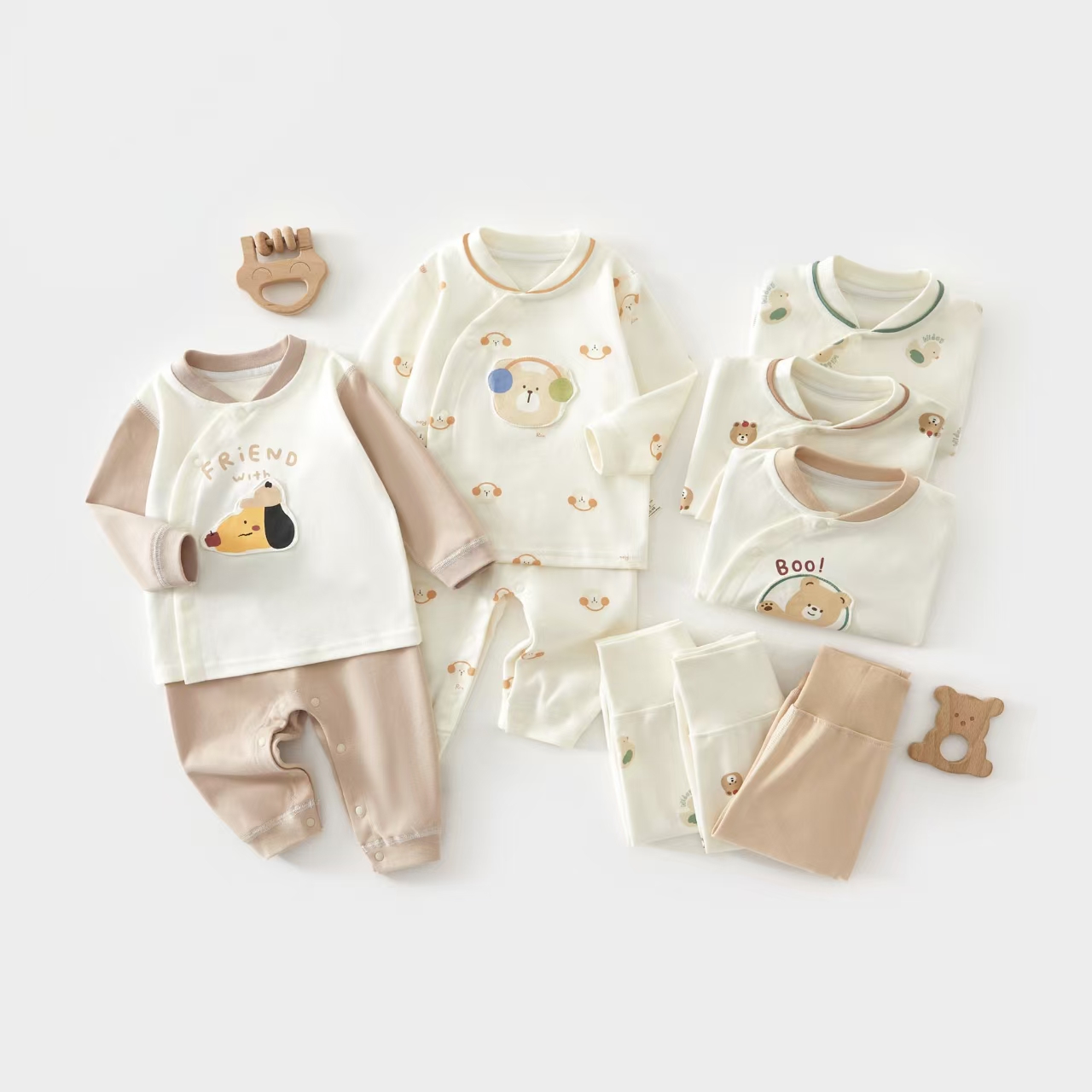 Spring Autumn Cotton Pajamas for Baby & Toddler (2) Soft breathable cotton baby toddler pajamas set