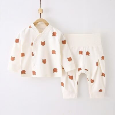 Soft breathable cotton baby toddler pajamas set