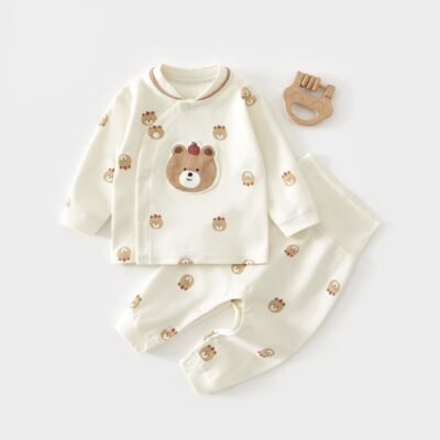 Soft breathable cotton baby toddler pajamas set