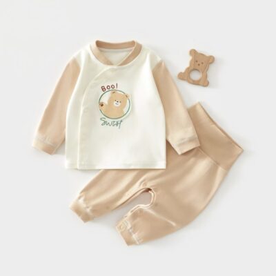 Soft breathable cotton baby toddler pajamas set