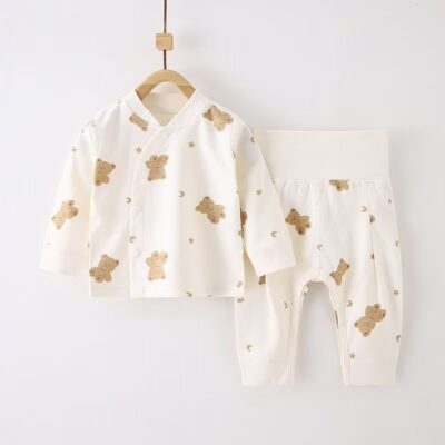 Soft breathable cotton baby toddler pajamas set