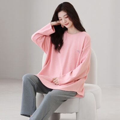 Thick warm autumn winter long sleeve cotton pajamas