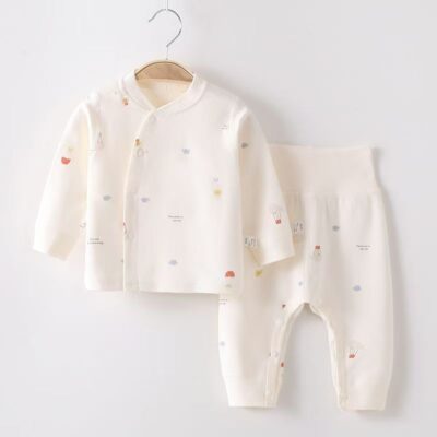 Cotton high waist spring autumn baby toddler pajamas