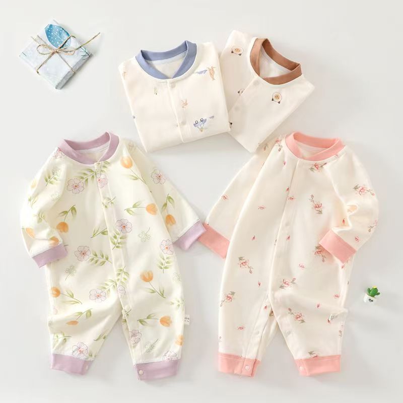 Baby & Toddler Cotton Long Sleeve One-Piece Pajamas (2) All season cotton long sleeve one-piece baby toddler pajamas