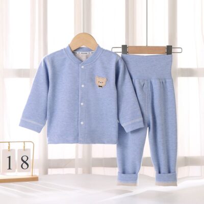 Fashion comfortable cardigan set baby toddler pajamas