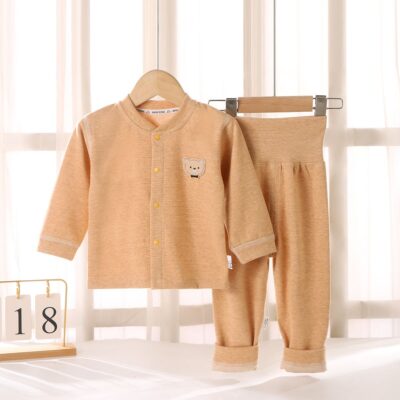 Fashion comfortable cardigan set baby toddler pajamas