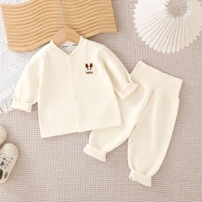 Fashion comfortable cardigan set baby toddler pajamas