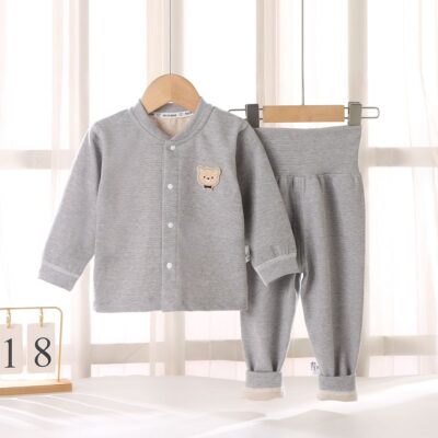 Fashion comfortable cardigan set baby toddler pajamas