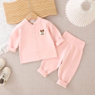 Fashion comfortable cardigan set baby toddler pajamas