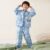 Autumn long sleeve cardigan boys cotton pajama set