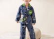 Spring autumn long sleeve boys cotton pajama set