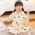Spring autumn long sleeve cute cardigan girls cotton pajama set