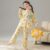 Spring autumn fashion girls cotton pajama set